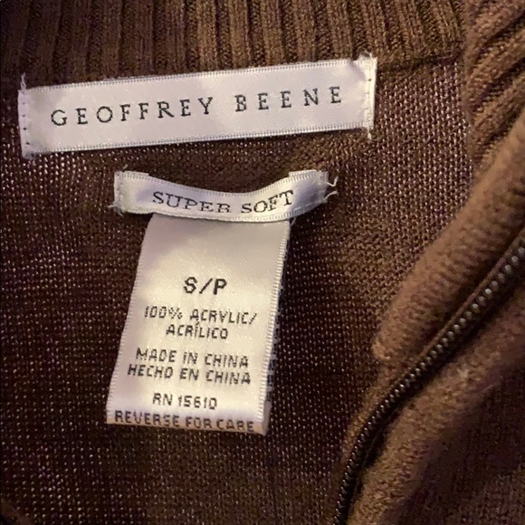 Geoffrey Beene Men's Zip Neck Sweater NWT - Picture 3 of 5